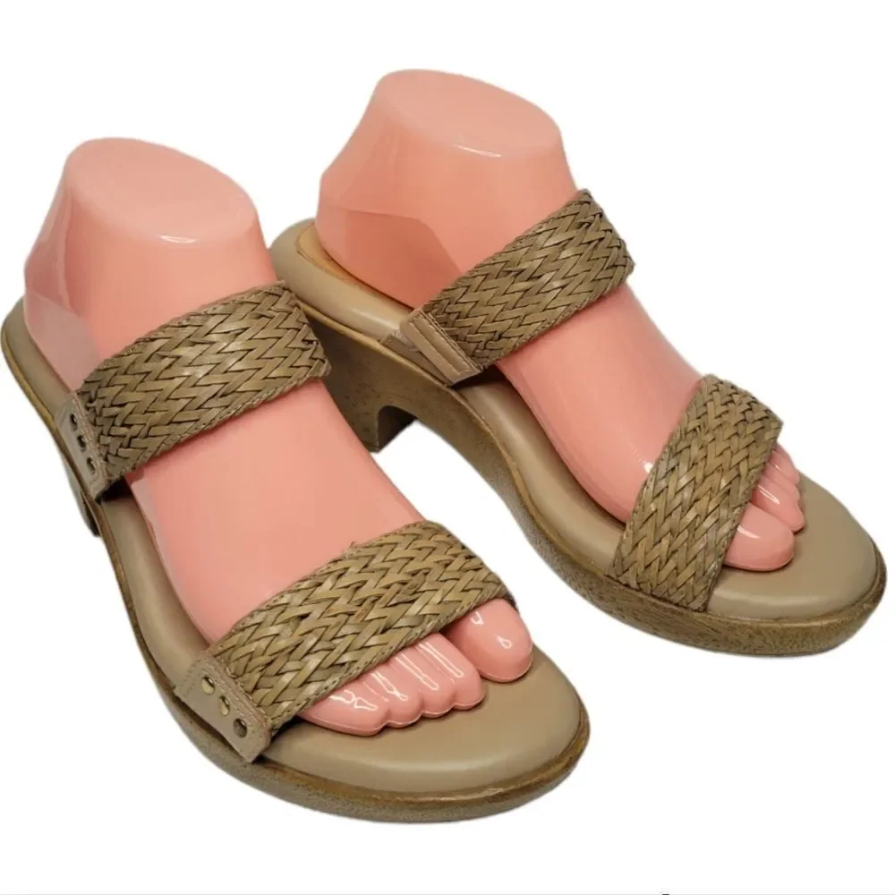 NURTURE PEACE SANDER LEATHER  WOMEN'S SLIDES SANDALS.